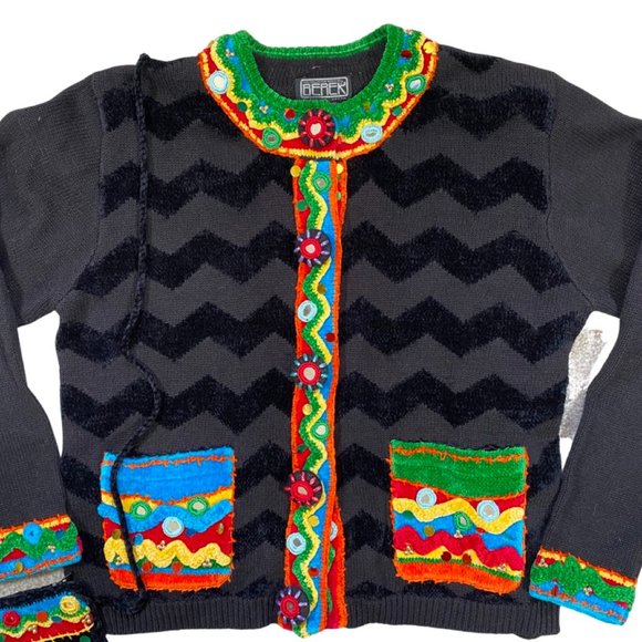 1990s embellished cardigan by The Collective Works of Berek 2 by Takako Saxon - Picture 7 of 11